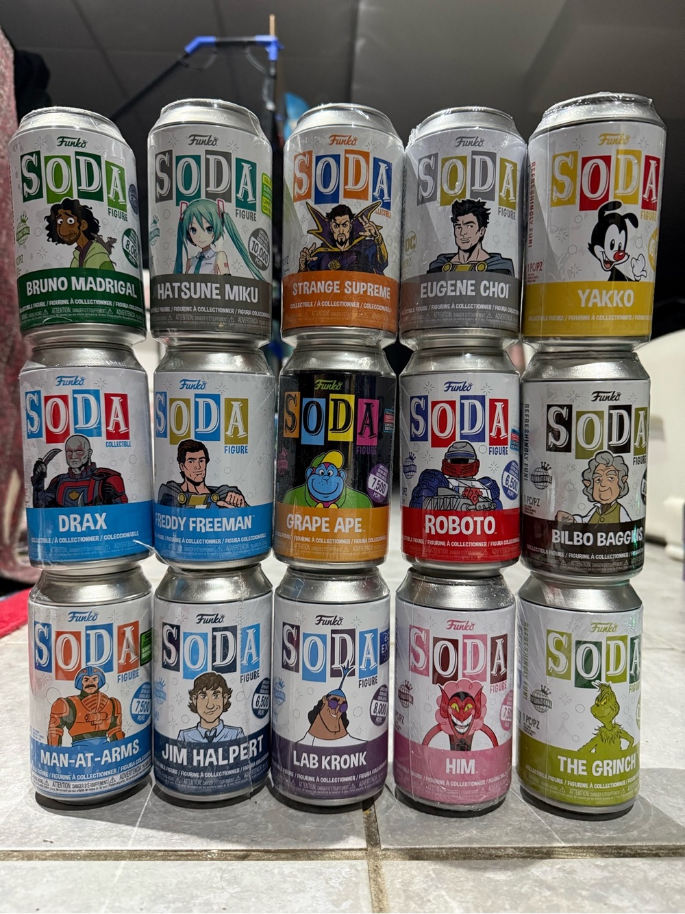Brand New Funko Soda Can Figures